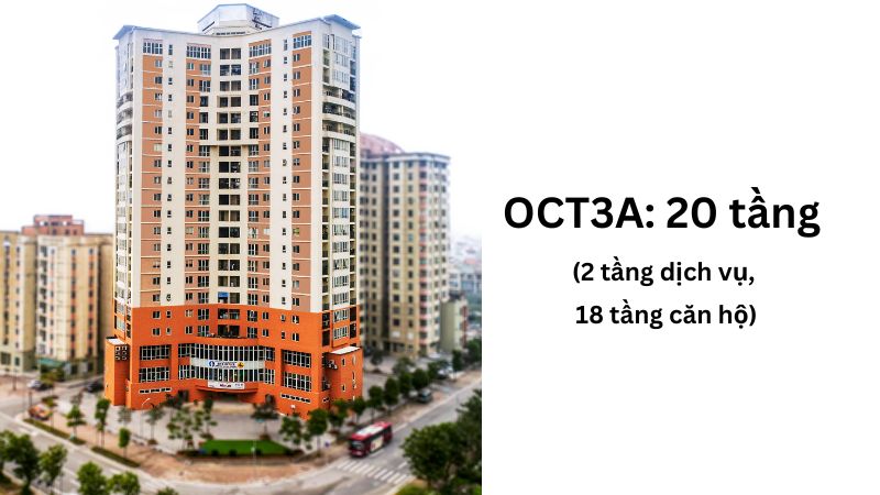 Khu đô thị Resco: Vị trí, tiện ích, tiềm năng dự án Dự án bao gồm các tòa nhà cao tầng OCT1 – OCT5 từ 9 đến 20 tầng