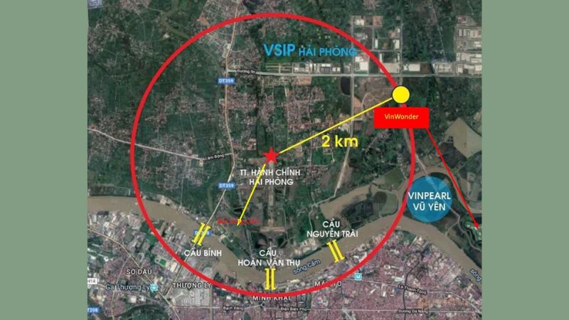 Khu đô thị Bắc Sông Cấm: Vị trí, tiện ích, tiềm năng dự án Tiện ích ngoại khu của khu đô thị Bắc Sông Cấm. Nguồn_ HOUSE VIET