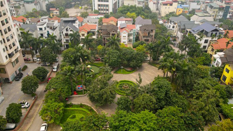 Khu đô thị Resco: Vị trí, tiện ích, tiềm năng dự án Hệ thống cây xanh mát mẻ tại khu đô thị Resco