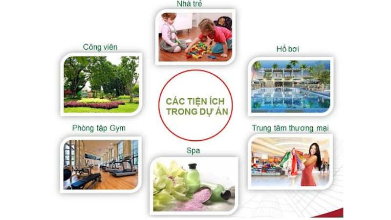 Khu đô thị Quang Minh: Vị trí, tiện ích, tiềm năng dự án Tiện ích nội khu của khu đô thị Nam Quang