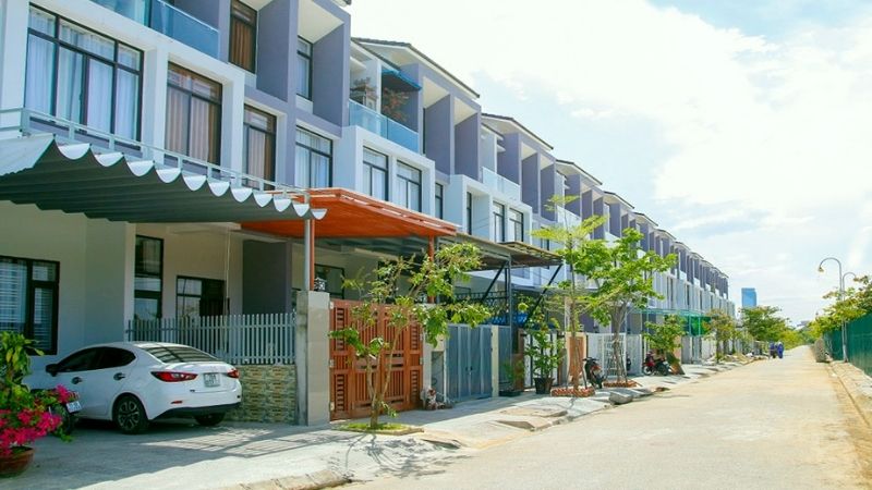 Khu đô thị mới An Cựu City: Vị trí, tiện ích, tiềm năng dự án Ảnh thực tế nhà liền kề tại An Cựu City (Nguồn: Batdongsan.com)