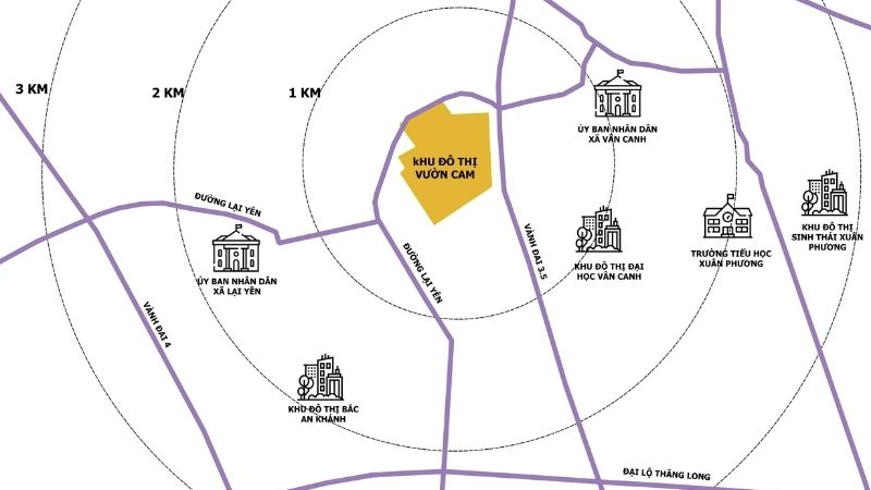 Khu đô thị Vườn Cam: Vị trí, tiện ích, tiềm năng dự án Vị trí kết nối của khu đô thị Vườn Cam
