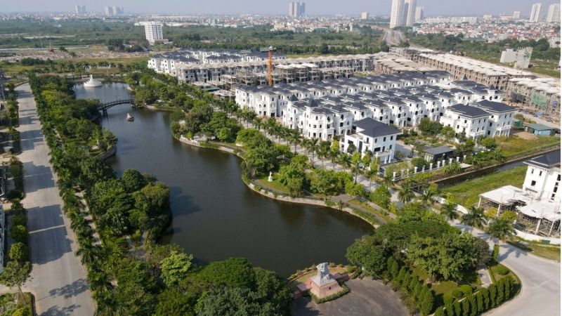 Khu đô thị Vườn Cam: Vị trí, tiện ích, tiềm năng dự án Đô thị Vườn Cam gồm 688 căn biệt thự đang dần hoàn thiện hạ tầng