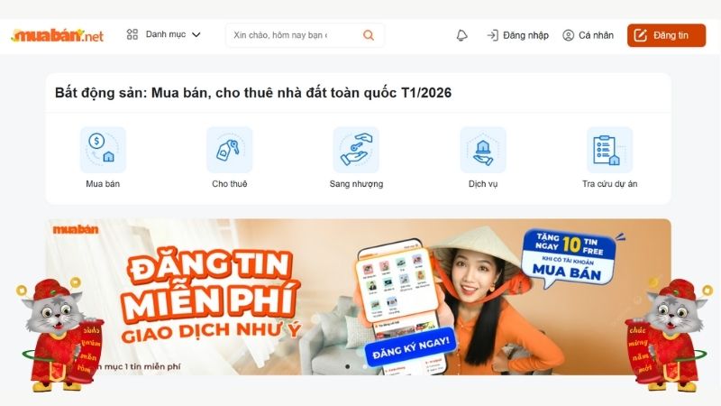 Tuổi xông đất cho gia chủ tuổi Mão năm 2026 may mắn, tài lộc Tìm thuê, mua bất động sản hợp phong thủy tại Muaban.net