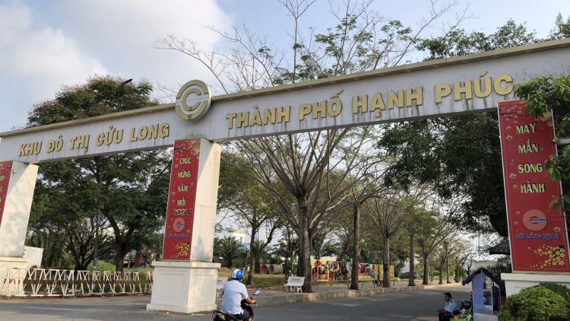 Khu đô thị Cửu Long: Vị trí, tiện ích, tiềm năng dự án Cổng chào Khu đô thị Cửu Long, Cần Thơ