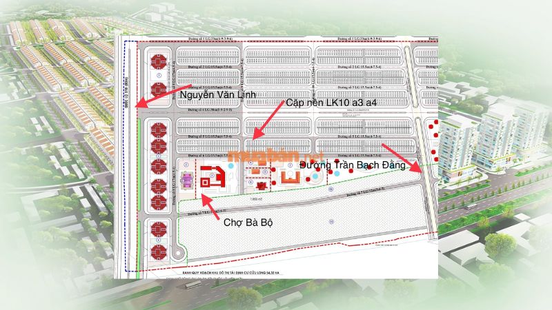 Khu đô thị Cửu Long: Vị trí, tiện ích, tiềm năng dự án Mặt bằng tổng thể quy hoạch và hạ tầng dự án Khu đô thị Cửu Long