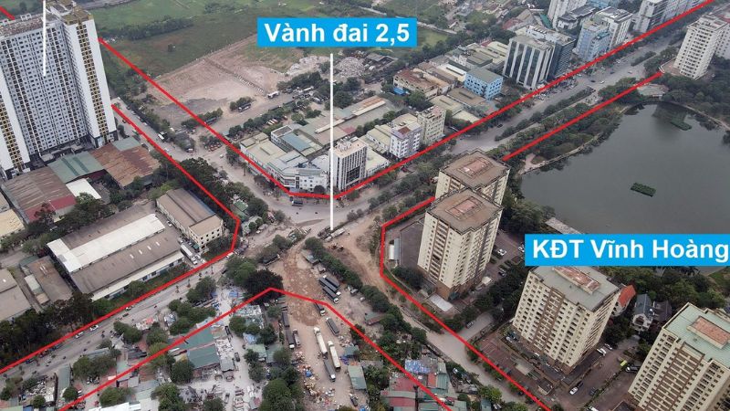 Khu đô thị Vĩnh Hoàng: Vị trí, tiện ích, tiềm năng dự án Vĩnh Hoàng nằm gần nhiều tuyến giao thông huyết mạch Tam Trinh, Vành đai 2.5 và đường Giải Phóng
