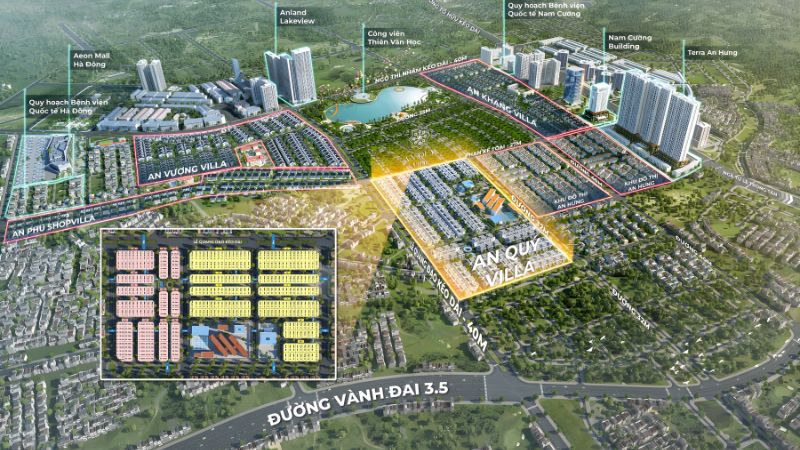 Khu đô thị Dương Nội: Vị trí, tiện ích, tiềm năng dự án Mặt bằng quy hoạch và hạ tầng của dự án Khu đô thị Dương Nội