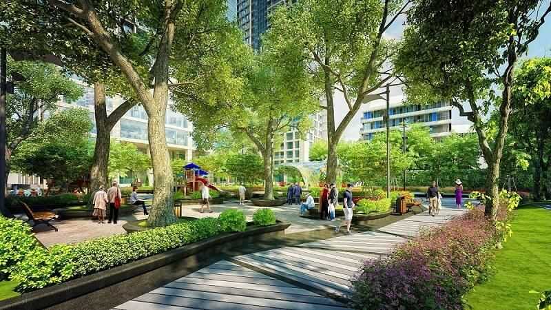 Khu đô thị Lạc Hồng Phúc: Vị trí, tiện ích, tiềm năng dự án Khu đường nội bộ và cây xanh trong dự án Lạc Hồng Phúc (Nguồn: Chung cư Lạc Hồng Phúc)