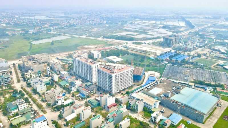 Khu đô thị Lạc Hồng Phúc: Vị trí, tiện ích, tiềm năng dự án Dự án được nhìn từ trên cao xuống (Nguồn: Nhà ở xã hội Hưng Yên)