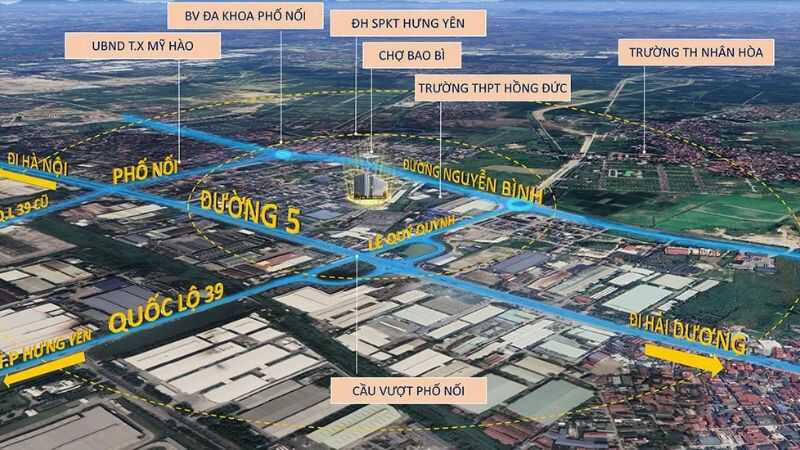 Khu đô thị Lạc Hồng Phúc: Vị trí, tiện ích, tiềm năng dự án Các tiện ích ngoại khu xung quanh dự án Lạc Hồng Phúc (Nguồn: Chung cư Lạc Hồng Phúc)