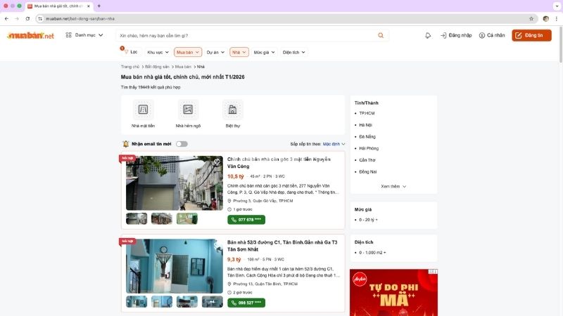 Tuổi 1990 làm nhà năm 2026: Ngày đẹp, lưu ý và cách hóa giải Truy cập Muaban.net để tìm kiếm bất động sản chất lượng