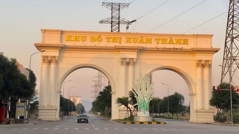 Khu đô thị Xuân Thành: Vị trí, tiện ích, tiềm năng dự án Cổng vào khu đô thị Xuân Thành