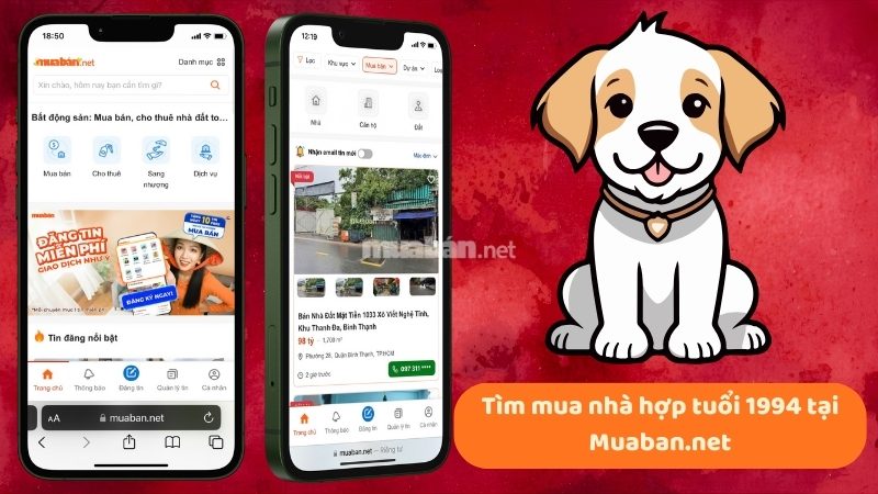 Tuổi 1994 làm nhà năm 2026: Ngày đẹp, lưu ý và cách hóa giải Tìm mua nhà hợp tuổi 1994 tại Muaban.net