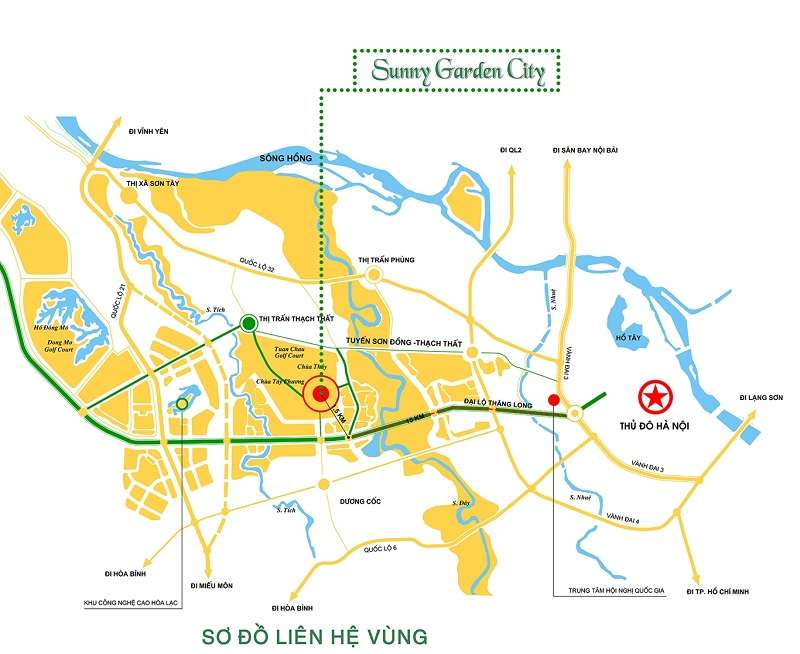 Khu đô thị Sunny Garden City: Vị trí, tiện ích, tiềm năng dự án Vị trí Khu đô thị Sunny Garden