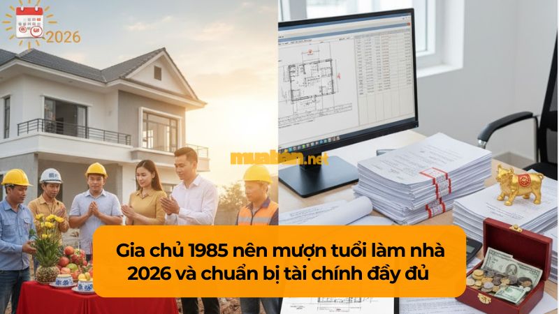 Tuổi 1985 làm nhà năm 2026: Ngày đẹp, lưu ý và cách hóa giải Ất Sửu 1985 nên mượn tuổi làm nhà 2026 và chuẩn bị tài chính đầy đủ