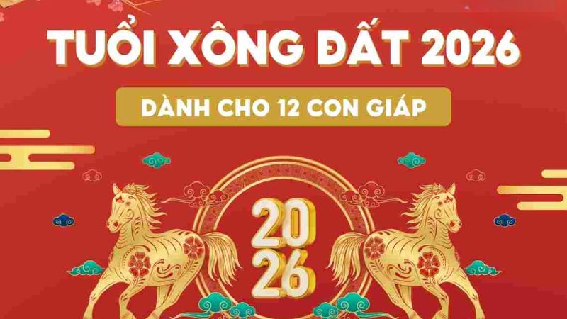 Tuổi xông đất năm 2026: Đón may mắn, nhận tài lộc suốt năm Tuổi xông đất cho 12 gia chủ năm Bính Ngọ 2026