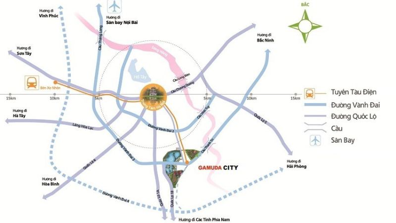 Khu đô thị Gamuda: Vị trí, tiện ích, tiềm năng dự án Vị trí chiến lược của khu đô thị Gamuda
