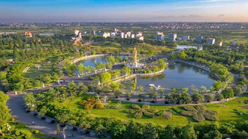 Khu đô thị sinh thái cao cấp Đan Phượng: Vị trí, tiện ích, tiềm năng dự án Hồ điều hòa và không gian xanh thoáng rộng của khu đô thị sinh thái cao cấp Đan Phượng