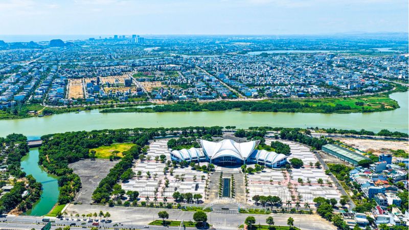 Khu đô thị Nam Hòa Xuân: Vị trí, tiện ích, tiềm năng dự án Toàn cảnh khu đô thị Nam Hòa Xuân