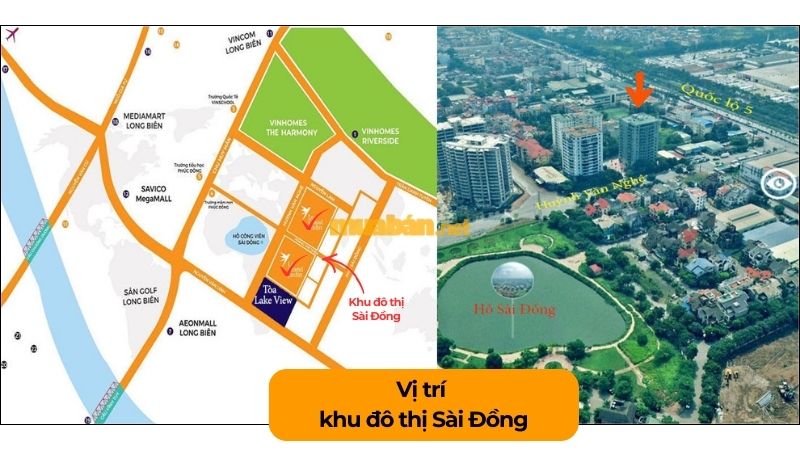 Khu đô thị Sài Đồng: Vị trí, tiện ích, tiềm năng dự án Vị trí của khu đô thị Sài Đồng