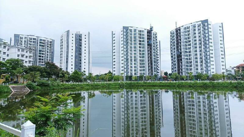Khu đô thị Sài Đồng: Vị trí, tiện ích, tiềm năng dự án Khuôn viên cây xanh và hồ nước tại khu đô thị Sài Đồng