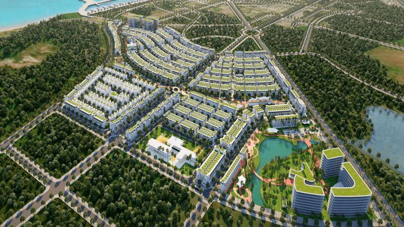 Khu đô thị Ngân Câu - Ngân Giang: Vị trí, tiện ích, tiềm năng dự án Toàn cảnh từ xa khu đô thị Ngân Câu - Ngân Giang