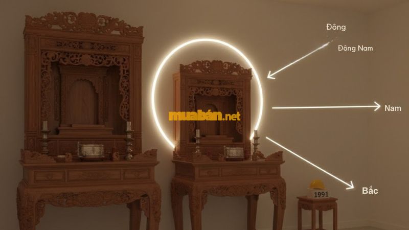 Tân Mùi 1991 hợp hướng nhà nào theo phong thủy? Hướng đặt bàn thờ hợp gia chủ tuổi 1991