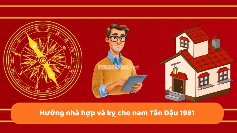 Tân Dậu 1981 hợp hướng nhà nào phát tài, phát lộc Gia chủ nam 1981 sẽ hợp với 4 hướng tốt gồm Đông Nam, Nam, Đông và Bắc