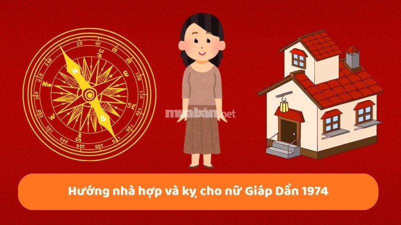 Cách chọn hướng nhà hợp phong thủy cho tuổi Giáp Dần 1974 Hướng nhà hợp và kỵ cho nữ Giáp Dần 1974
