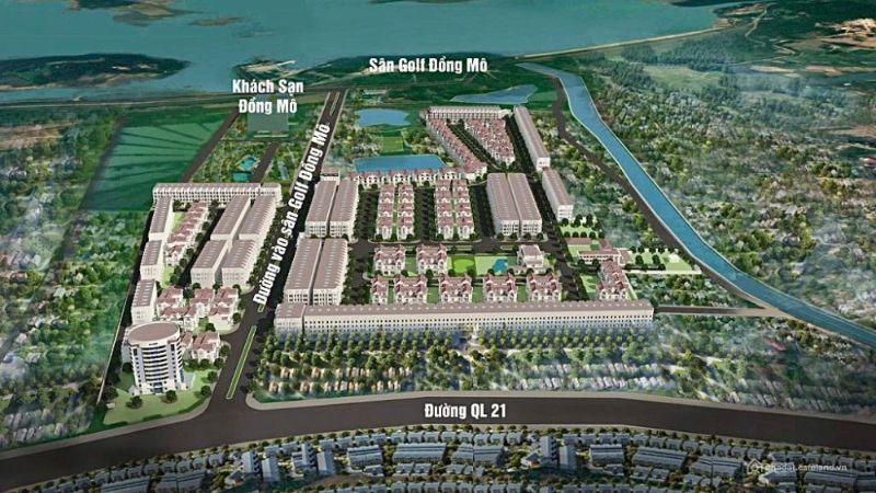 Khu đô thị Thiên Mã: Vị trí, tiện ích, tiềm năng dự án Hình ảnh tổng quan khu đô thị Thiên Mã (hình: cafeland)