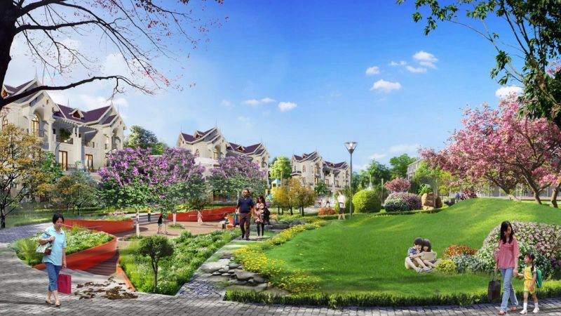 Khu đô thị Thiên Mã: Vị trí, tiện ích, tiềm năng dự án Dự án bố trí 11.799 m² đất công trình công cộng, dịch vụ và cây xanh