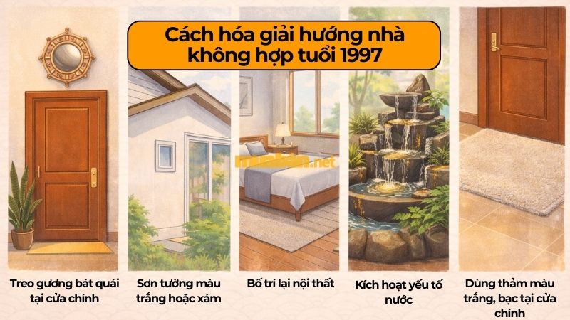 Hướng nhà hợp tuổi 1997 giúp thu hút tài lộc, tăng vượng khí Một số cách hóa giải hướng nhà không hợp tuổi 1997