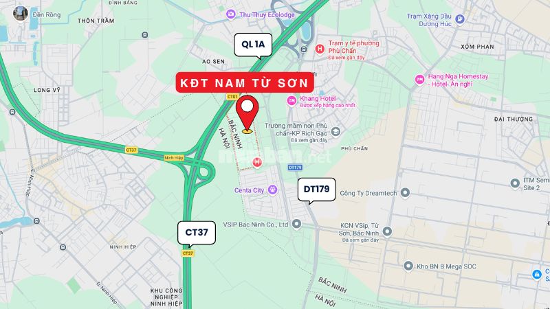 Khu đô thị Nam Từ Sơn: Vị trí, tiện ích, tiềm năng dự án Khu đô thị Nam Từ Sơn nằm giáp thủ đô Hà Nội