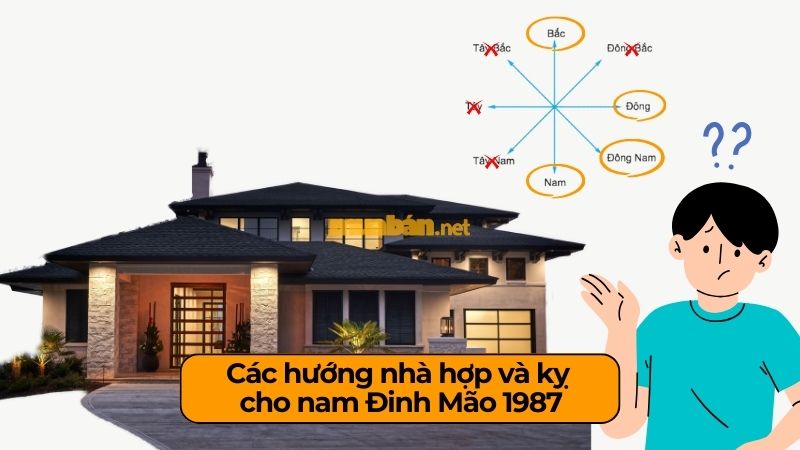 Gia chủ 1987 hợp hướng nhà nào chuẩn phong thuỷ Bát Trạch Hướng nhà hợp và kỵ cho nam Đinh Mão 1987