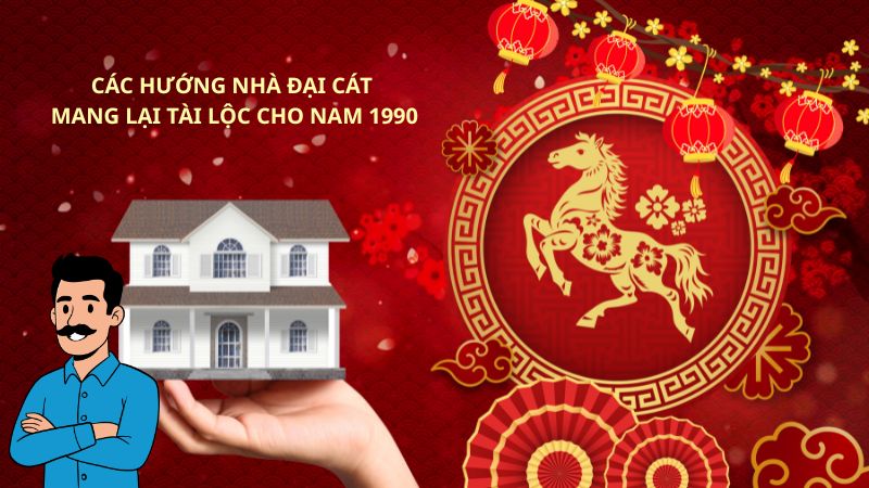 Canh Ngọ 1990 hợp hướng nhà nào để thu hút tài lộc, sức khoẻ Các hướng nhà đại cát mang lại tài lộc cho nam 1990