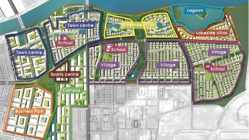 Khu đô thị FPT Đà Nẵng: Vị trí, tiện ích, tiềm năng dự án Các cụm phân khu riêng biệt tại khu đô thị FPT Đà Nẵng