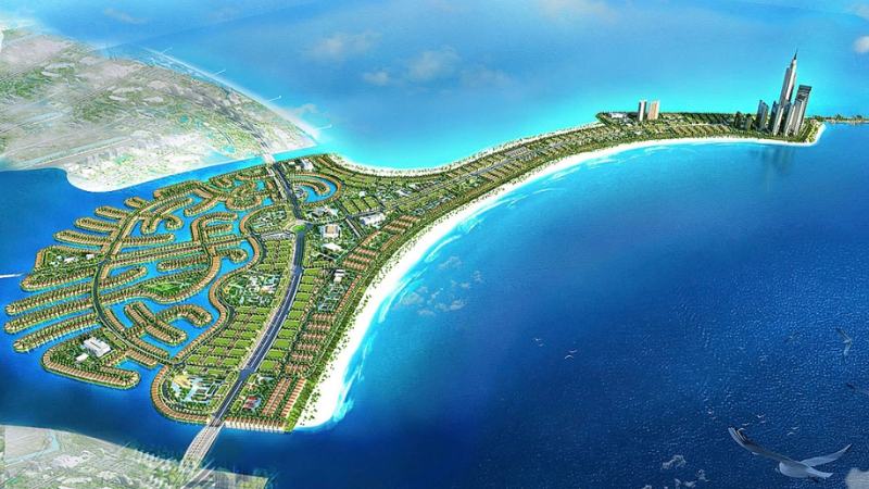 Khu đô thị lấn biển Cần Giờ: Vị trí, tiện ích, tiềm năng dự án Phối cảnh dự án khu đô thị lấn biển Cần Giờ