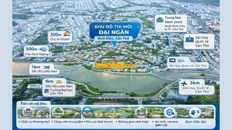 Khu đô thị mới Đại Ngân: Vị trí, tiện ích, tiềm năng dự án Tổng hợp tiện ích đa dạng tại khu đô thị Đại Ngân