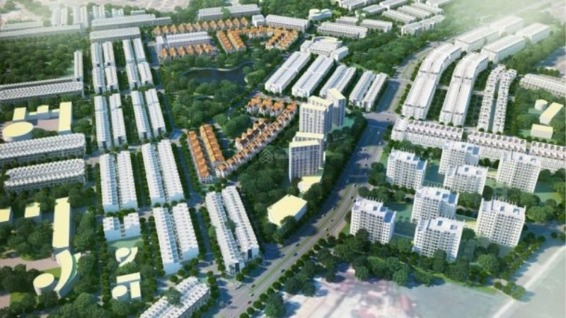 Khu đô thị Hùng Vương Phúc Yên Vĩnh Phúc: Tâm điểm an cư mới Bản vẽ phối cảnh khu đô thị Hùng Vương Phúc Yên Vĩnh Phúc