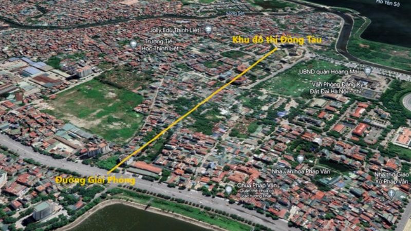 Khu đô thị Đồng Tàu Hoàng Mai: Vị trí, tiện ích và tiềm năng vị trí gần trục Đường Giải Phóng, cư dân tại khu đô thị có thể nhanh chóng tiếp cận nhiều tiện ích xung quanh