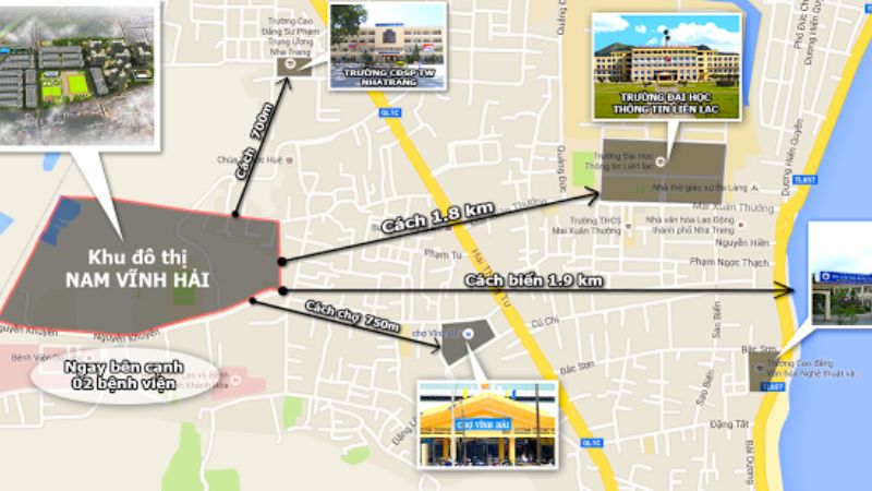 Khu đô thị Nam Vĩnh Hải: Vị trí, tiện ích, tiềm năng dự án Vị trí chiến lược của khu đô thị Nam Vĩnh Hải
