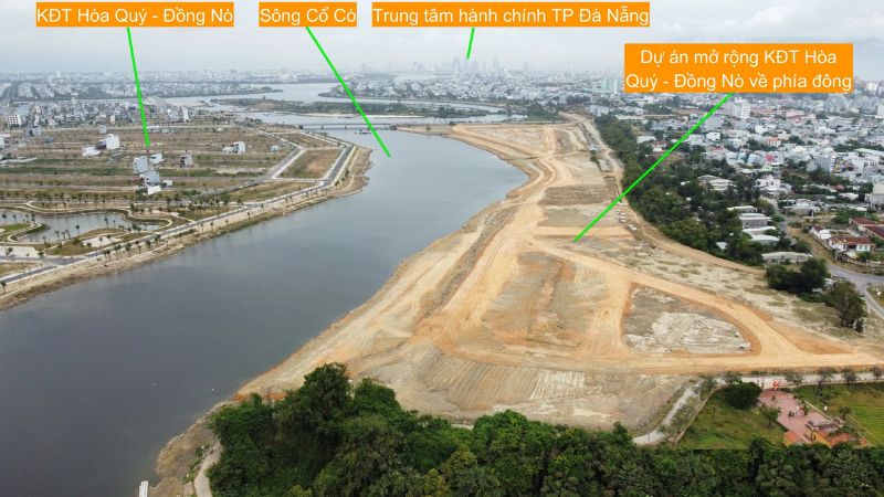 Khu đô thị ven sông Hòa Quý – Đồng Nò: Không gian sống sinh thái giữa lòng Đà Nẵng Một góc vị trí khu đô thị ven sông Hòa Quý Đồng Nò (Nguồn: Báo Việt Nam mới)