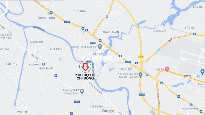 Khu đô thị Chi Đông: Toàn cảnh quy hoạch, giá bán và sức hút thị trường Vị trí khu đô thị Chi Đông