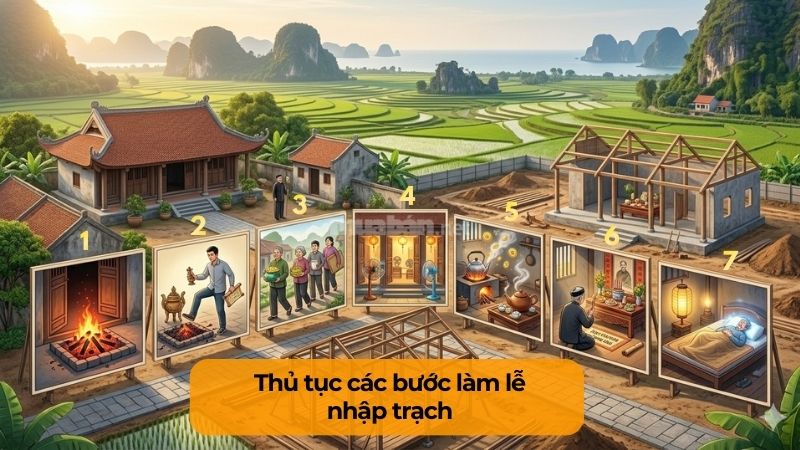 Ngày tốt nhập trạch tháng 10 năm 2026 suôn sẻ, may mắn Trình tự các bước nhập trạch