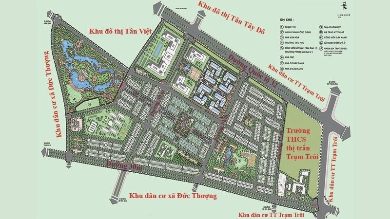 Khu đô thị Nam 32 Hoài Đức: Toàn cảnh quy hoạch và dư địa tăng giá phía Tây Hà Nội Bản quy hoạch khu đô thị Nam 32