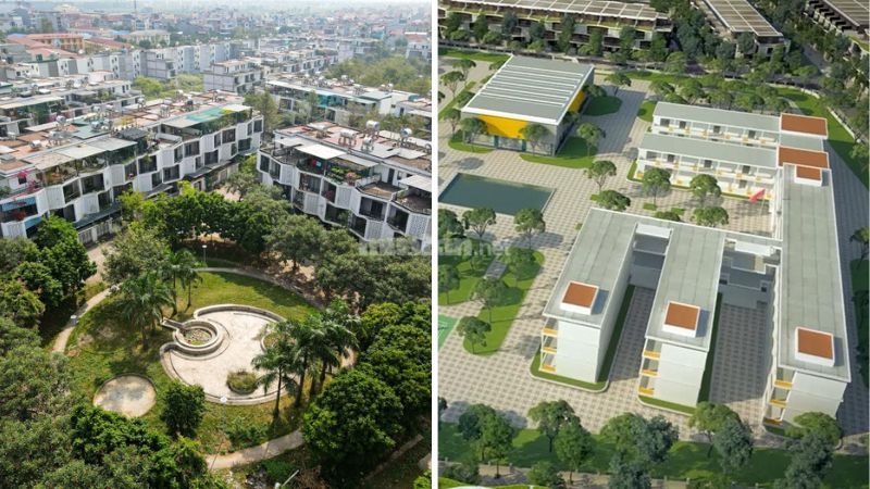 Khu đô thị Nam 32 Hoài Đức: Toàn cảnh quy hoạch và dư địa tăng giá phía Tây Hà Nội Công viên xanh mát và trường học tại khu đô thị Nam 32