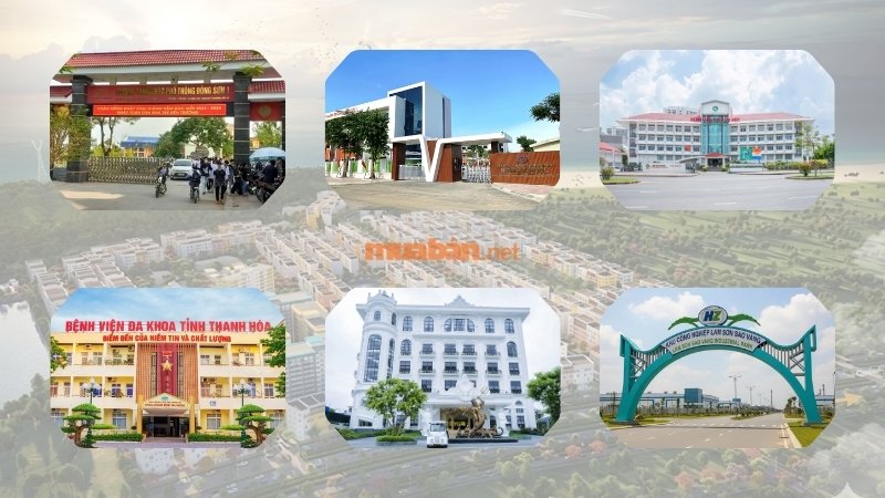 Khu đô thị mới Đông Sơn Thanh Hóa: Quy hoạch và giá bán Một số tiện ích ngoại khu của dự án KĐT mới Đông Sơn Thanh Hóa