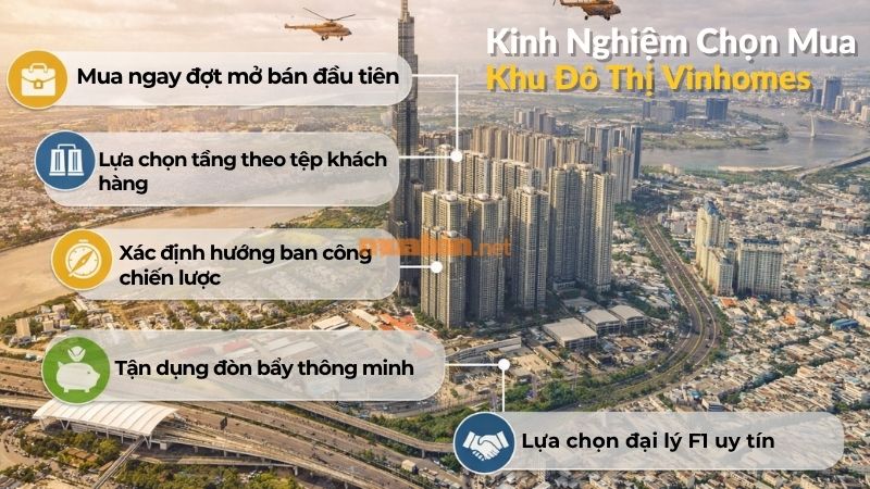 Top khu đô thị Vinhomes đáng sống và kinh nghiệm mua hiệu quả Những kinh nghiệm chọn mua khu đô thị Vinhomes
