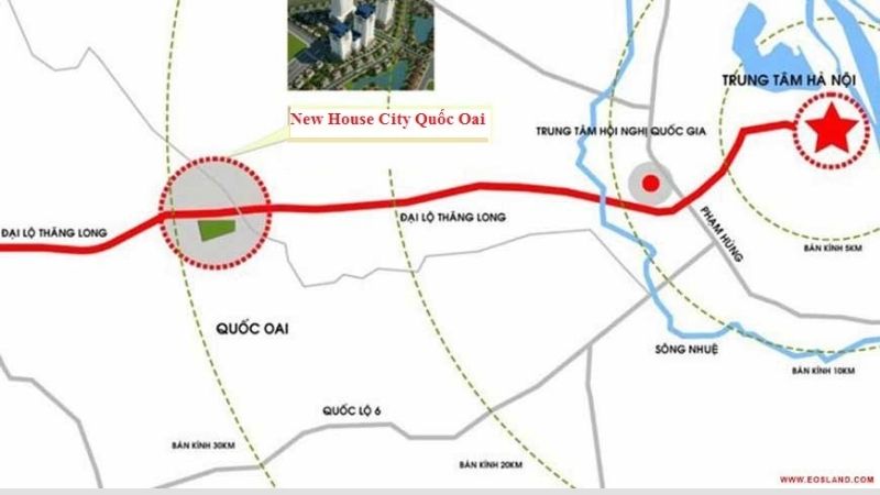 Khu đô thị Ngôi Nhà Mới Quốc Oai: Quy hoạch, giá bán và tiềm năng sinh lời Các tuyến đường huyết mạch xung quanh khu đô thị Ngôi Nhà Mới